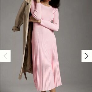 Anthropologie knit midi sweater dress